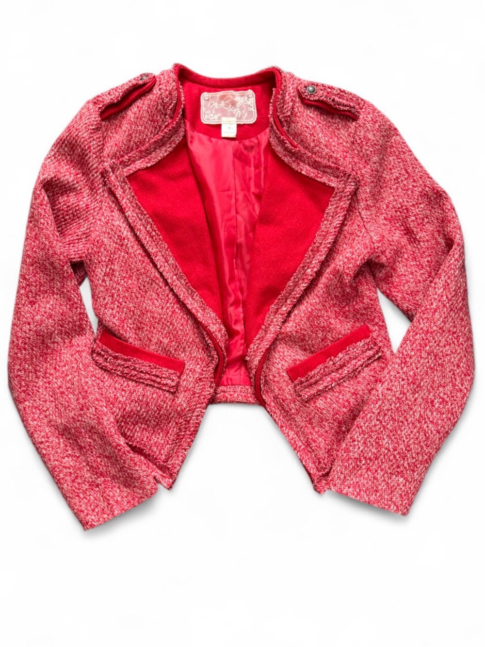 Nick & Mo Anthropologie Tweed Jacket | Romantic Boho Chic